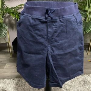 Blue school uniform shorts